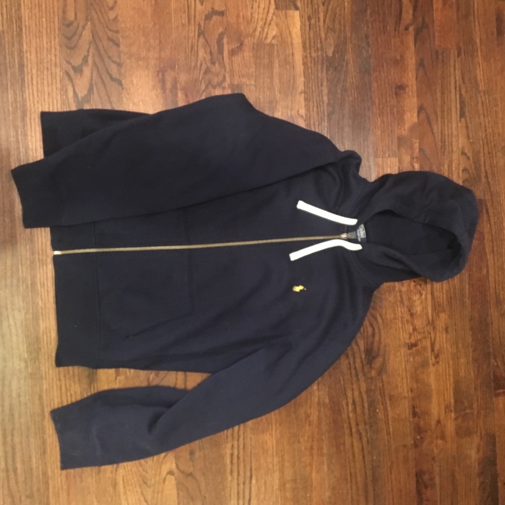 Polo Ralph Lauren navy blue zip up sweater